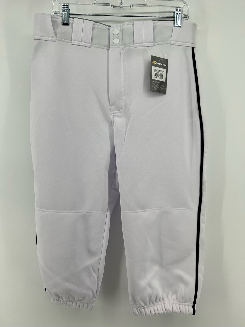 Easton Pro + Knickers White with Black Piping Baseball Pants Adult Large
